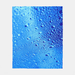 Hinterfenster aus nassem Glas Fleecedecke
