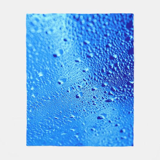Hinterfenster aus nassem Glas Fleecedecke (Vorderseite)