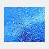 Hinterfenster aus nassem Glas Fleecedecke (Vorderseite (Horizontal))