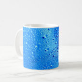 Hinterfenster aus nassem Glas Kaffeetasse (Vorderseite Links)