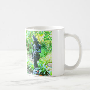 Hintergardstatue Kaffeetasse