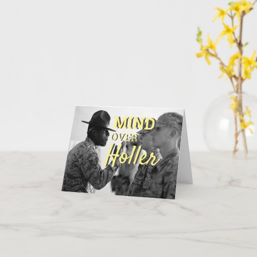 Hintergedanke über das Boot Camp Cadet des Soldate Karte (Gelbe Blume)