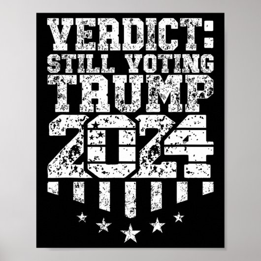 Hintergesiegter Text Trump wählt noch verurteilten Poster (Vorne)