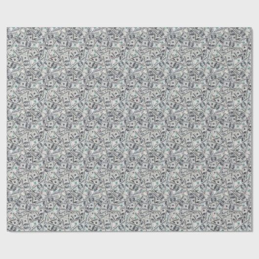 Hintergrund 100 Dollar Rechnungen. Geschenkpapier (Flach)