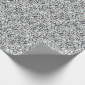 Hintergrund 100 Dollar Rechnungen. Geschenkpapier (Ecke)