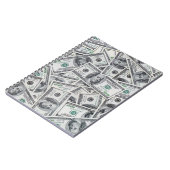 Hintergrund 100 Dollar Rechnungen. Notizblock (Linke Seite)