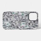Hintergrund 100-Dollar-Scheine. iPhone Hülle (Rückseite (Horizontal))