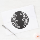 Hintergrund 1 runder aufkleber (Umschlag)