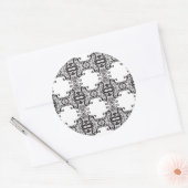 Hintergrund 2 runder aufkleber (Umschlag)