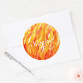 Hintergrund 3 runder aufkleber (Umschlag)