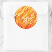 Hintergrund 3 runder aufkleber (Tasche)