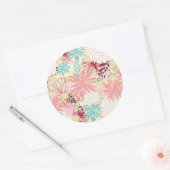 Hintergrund 4 runder aufkleber (Umschlag)