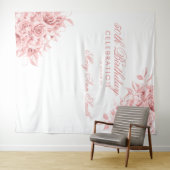 Hintergrund 50. Geburtstagsparty Blumengold Rose Wandteppich (Beispiel (Horizontal))