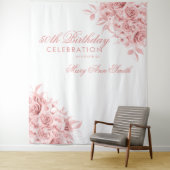 Hintergrund 50. Geburtstagsparty Blumengold Rose Wandteppich (Beispiel)