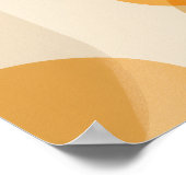 Hintergrund abgerundeter Formen in warmen Farbtöne Poster (Ecke)