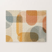 Hintergrund abgerundeter Formen in warmen Farbtöne Puzzle (Horizontal)