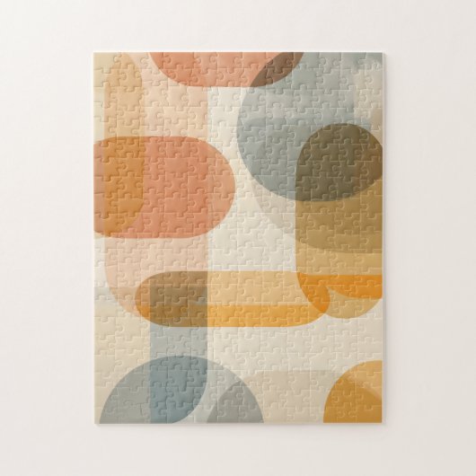 Hintergrund abgerundeter Formen in warmen Farbtöne Puzzle (Vertikal)
