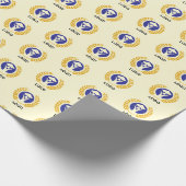 Hintergrund Abstractes Firmenlogo-Muster Verpackun Geschenkpapier (Ecke)