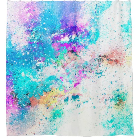 Hintergrund abstrakte Aquarellbilder Duschvorhang (Vorderseite)