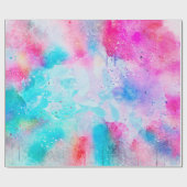Hintergrund abstrakte Aquarellbilder Geschenkpapier (Flach)