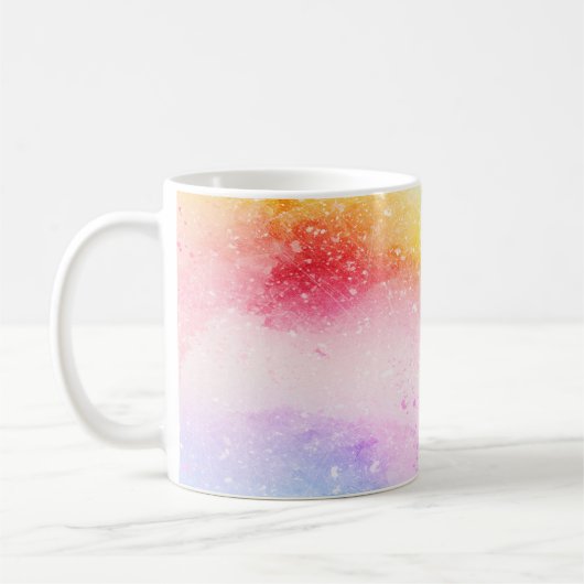 Hintergrund abstrakte Aquarellbilder Kaffeetasse (Links)
