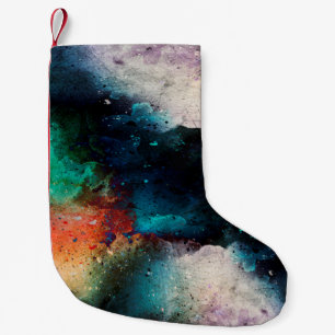 Hintergrund abstrakte Aquarellbilder Kleiner Weihnachtsstrumpf