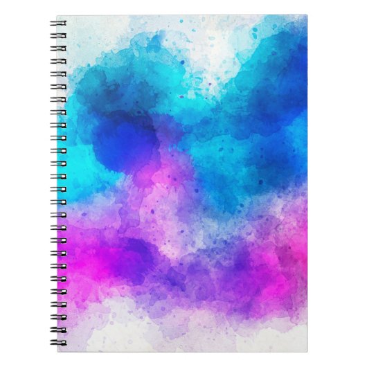 Hintergrund abstrakte Aquarellbilder Notizblock (Vorderseite)
