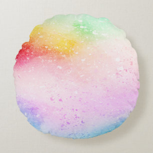 Hintergrund abstrakte Aquarellbilder Rundes Kissen