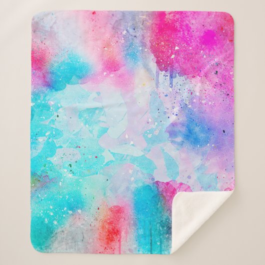 Hintergrund abstrakte Aquarellbilder Sherpadecke (Vorderseite)