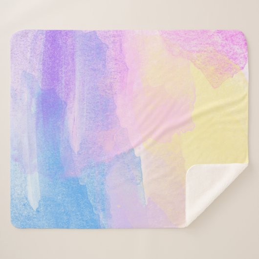 Hintergrund abstrakte Aquarellbilder Sherpadecke (Vorderseite (Horizontal))