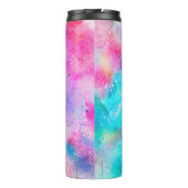 Hintergrund abstrakte Aquarellbilder Thermosbecher (Rückseite)