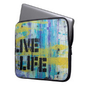 Hintergrund abstrakte Graffiti Laptopschutzhülle (Vorderseite Links)