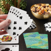 Hintergrund abstrakter, abgerundeter Wellen Spielkarten (In Situ)