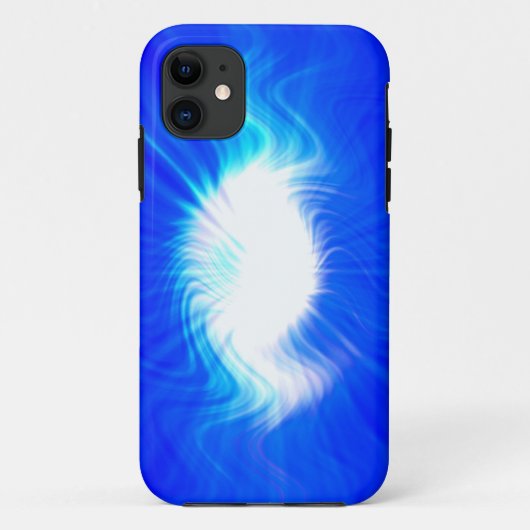 Hintergrund Abstrakter blauer Feuer Case-Mate iPhone Hülle (Rückseite)