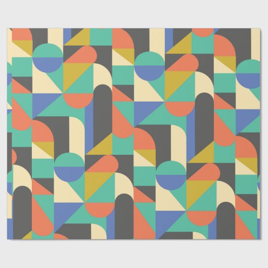 Hintergrund Abstrakter geometrischer Formen Geschenkpapier (Flach)