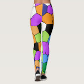 Hintergrund abstrakter Kristalle Leggings (Rückseite)