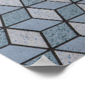 Hintergrund abstrakter Kunstblöcke Poster (Ecke)