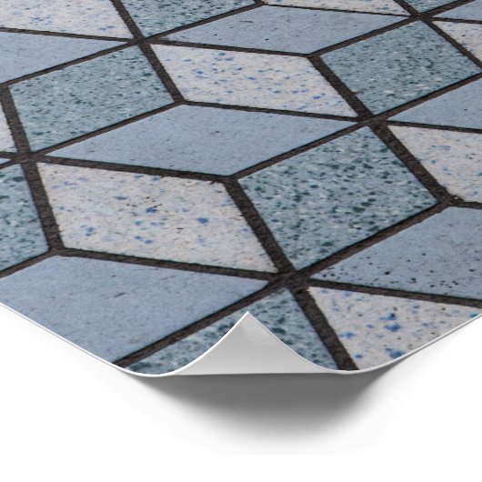 Hintergrund abstrakter Kunstblöcke Poster (Ecke)