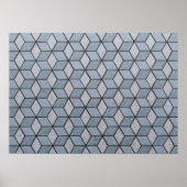 Hintergrund abstrakter Kunstblöcke Poster (Vorne)