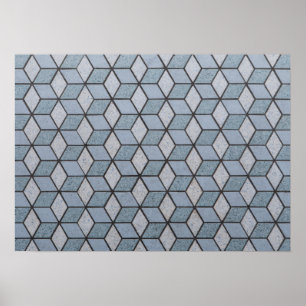 Hintergrund abstrakter Kunstblöcke Poster