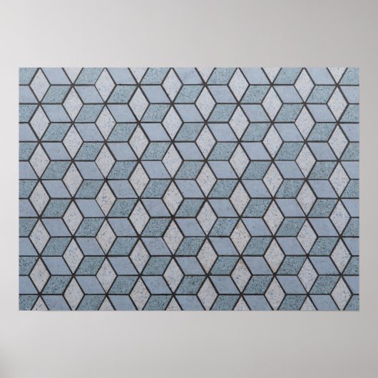 Hintergrund abstrakter Kunstblöcke Poster (Vorne)