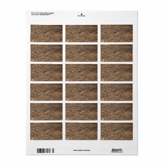 Hintergrund Adressaufkleber (Vorne)