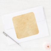 Hintergrund alter Pergamente mit gemotztem Aussehe Quadratischer Aufkleber (Umschlag)