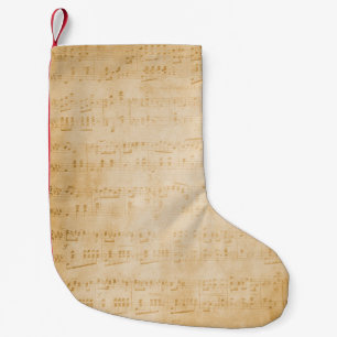 Hintergrund altes Vintage-Pergament Kleiner Weihnachtsstrumpf