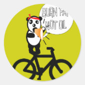 Hintergrund ändern runder aufkleber (Vorderseite)