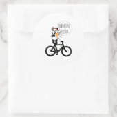 Hintergrund ändern runder aufkleber (Tasche)