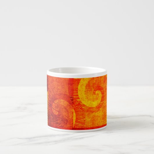 Hintergrund Antiquitätenspiralen Espressotasse (Vorderseite)