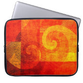 Hintergrund Antiquitätenspiralen Laptopschutzhülle (Vorderseite)