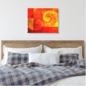 Hintergrund Antiquitätenspiralen Leinwanddruck (Insitu (Schlafzimmer))