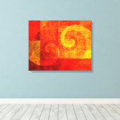 Hintergrund Antiquitätenspiralen Leinwanddruck (Insitu (Holzboden))